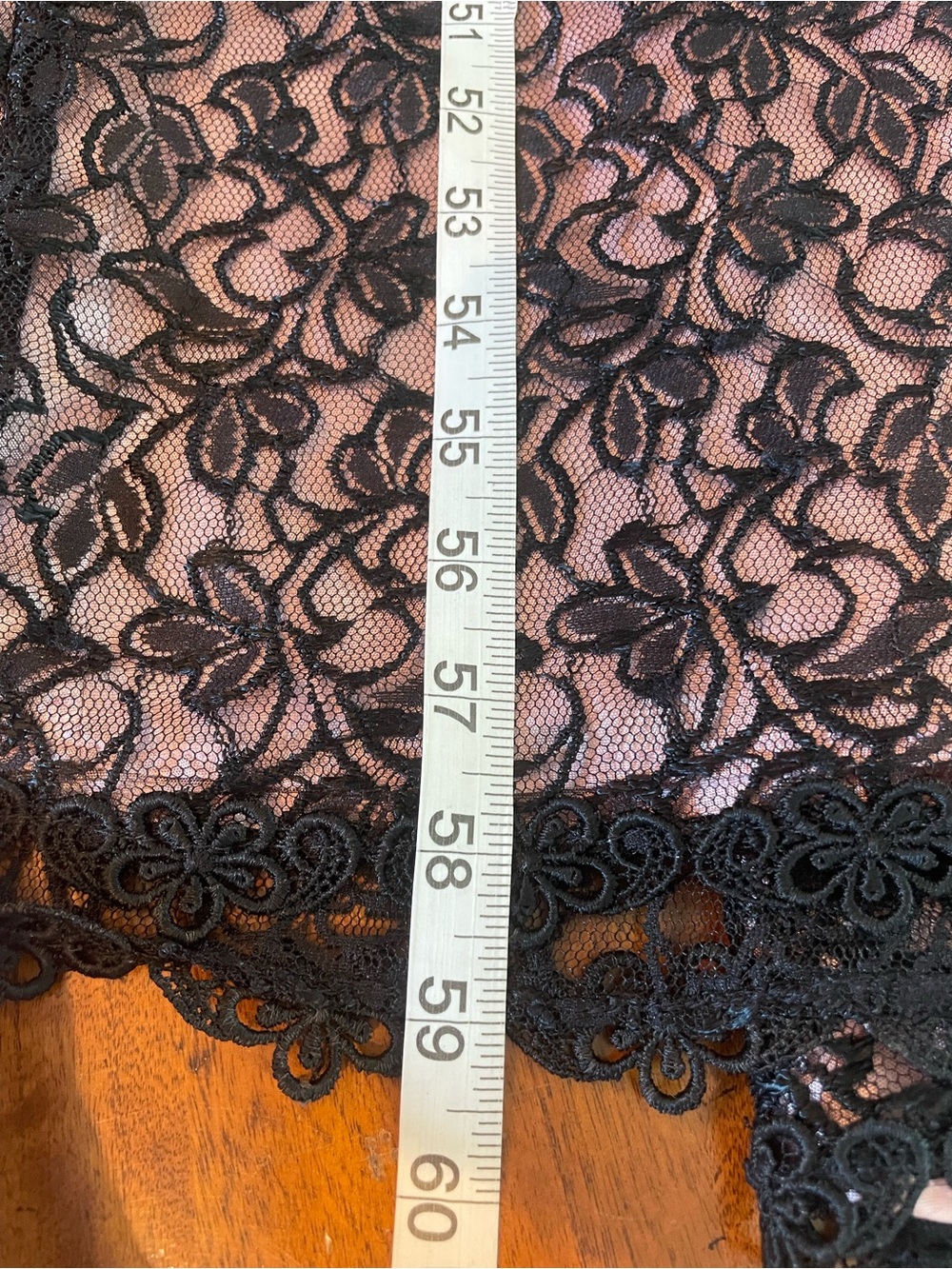 VTG Jessica McClintock Black Lace Cheongsam Gown Pink Lined Maxi Dress 10 USA - Picture 13 of 14